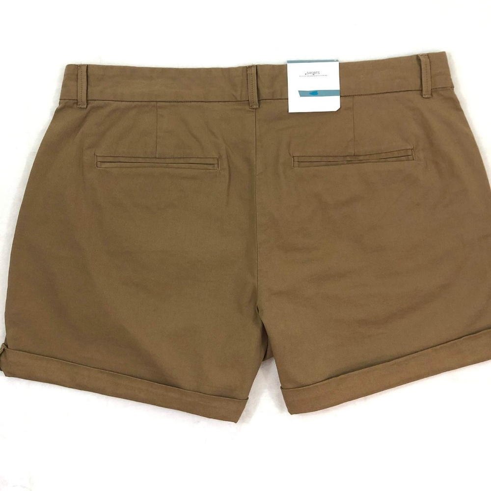 NWT Old Navy Brown Pleated Shorts - Picture 5 of 7